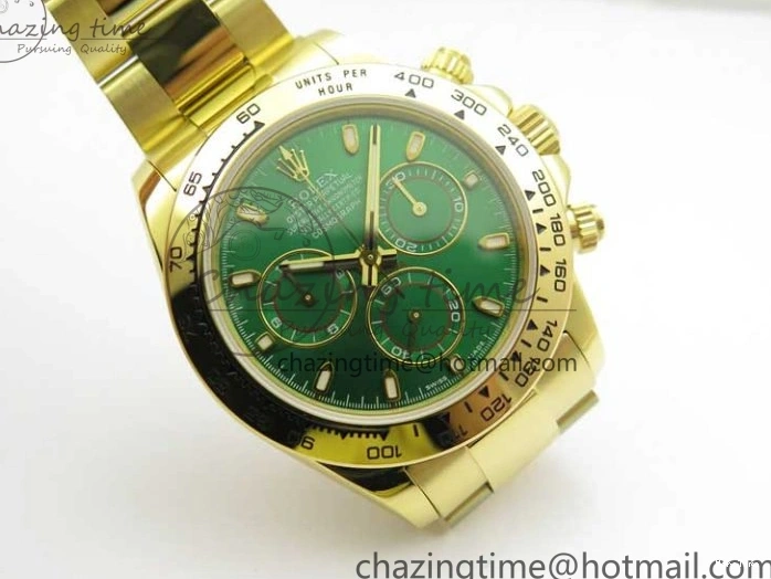 MiroTime 0302 Minimalist Daytona YG KKF 1:1 Best Edition 904L Steel Green Dial on YG Bracelet A 2451
